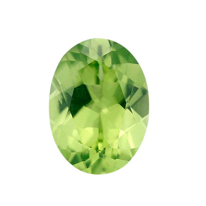 American Mined™ Arizona Peridot 8 x 6mm Oval Faceted Gemstone