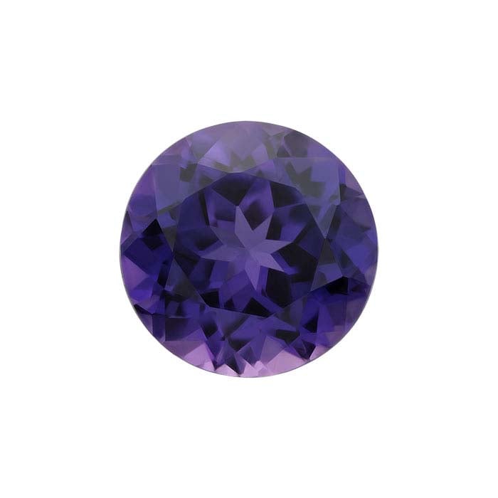 Simulated Amethyst 8mm Round Faceted Gemstone