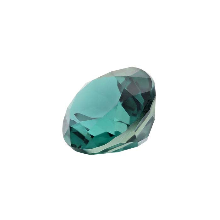 Simulated Emerald 8 x 6mm Oval Faceted Gemstone