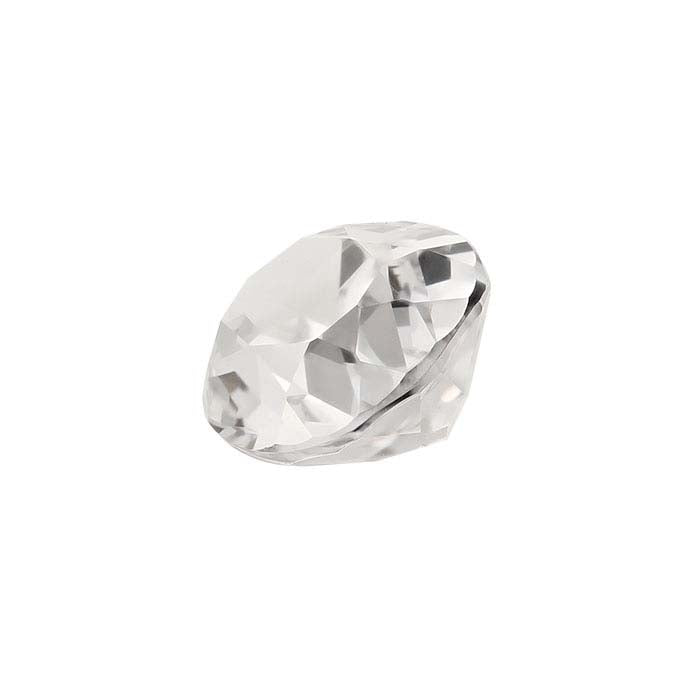 Lab-Grown White Sapphire Oval Faceted Gemstone