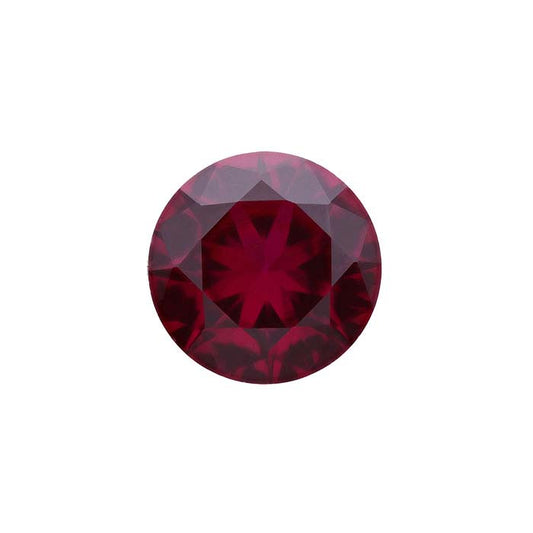 Simulated Garnet 2.5mm Round Faceted Gemstone