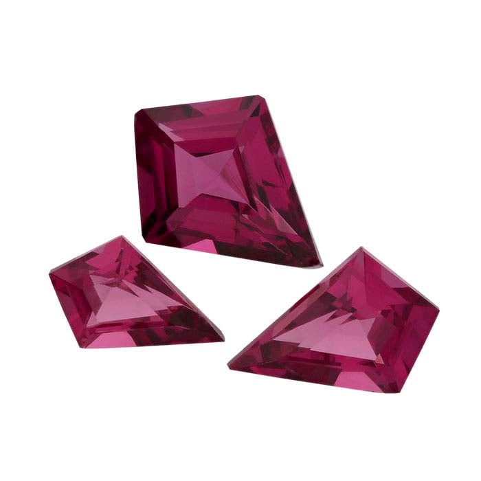 Rhodolite Garnet 8 x 6mm Kite Faceted Gemstone