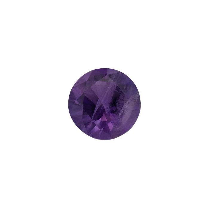 Amethyst 2mm Round Precision-Cut Faceted Gemstone, AAA-Grade