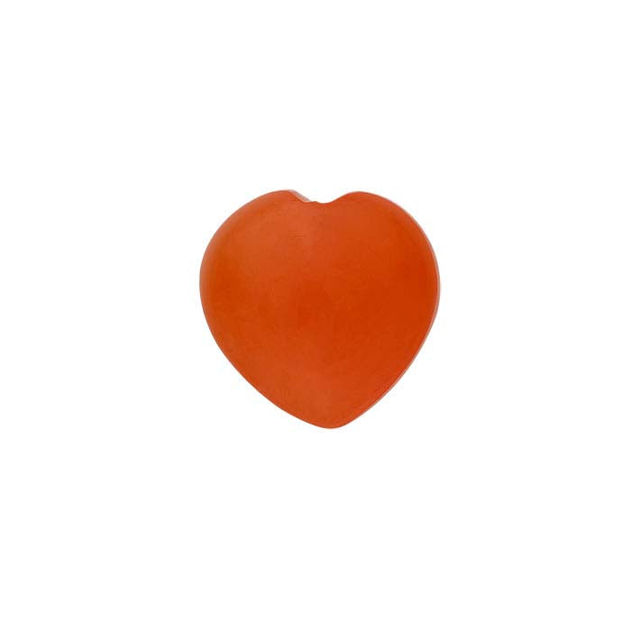Carnelian 8mm Heart Cabochon
