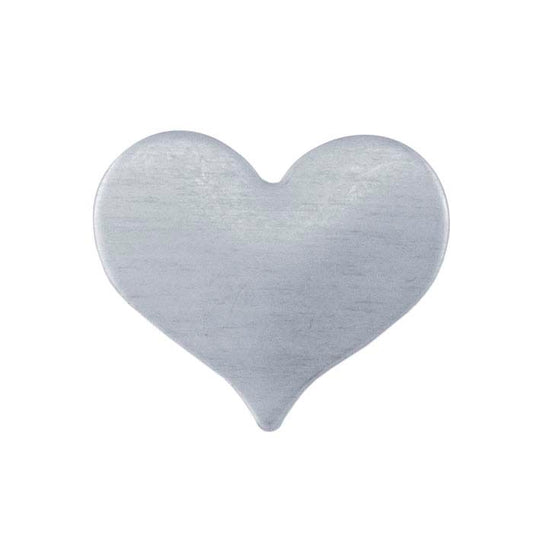 Sterling Silver 11 x 13 mm Hjärtstansning, 0,40 mm