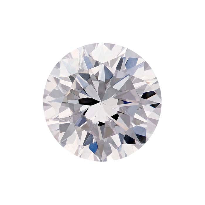 CZ 1mm Round Machine-Cut Faceted Gemstone