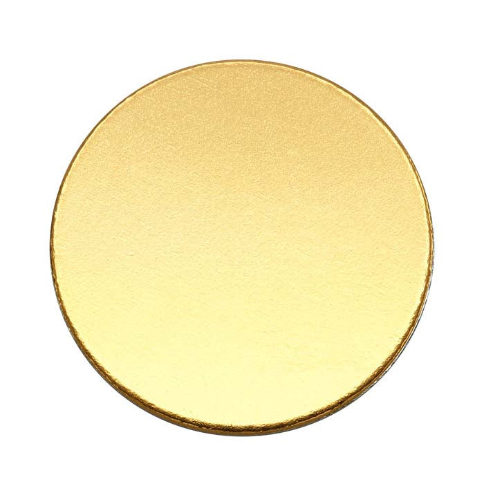 14/20 Yellow Gold-Filled 25.4mm Disc, 0.51mm, 1/2-Hard