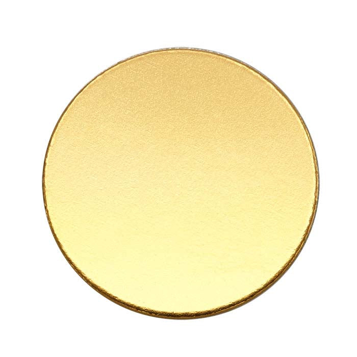 14/20 Yellow Gold-Filled 12.7mm Disc, 0.81mm, 1/2-Hard