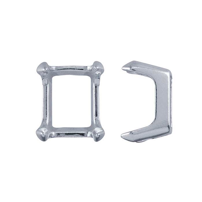 Sterling Silver ReadySet™ Emerald-Cut Setting