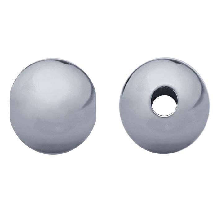Sterling Silver 2mm Round Seamless-Look Bead