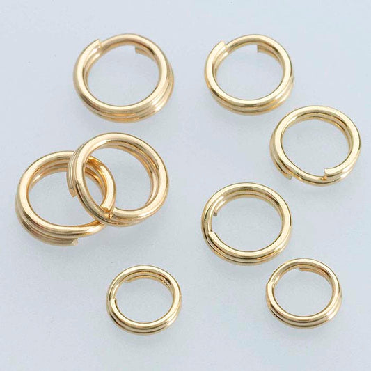 14/20 Yellow Gold-Filled 4mm Round Split Ring