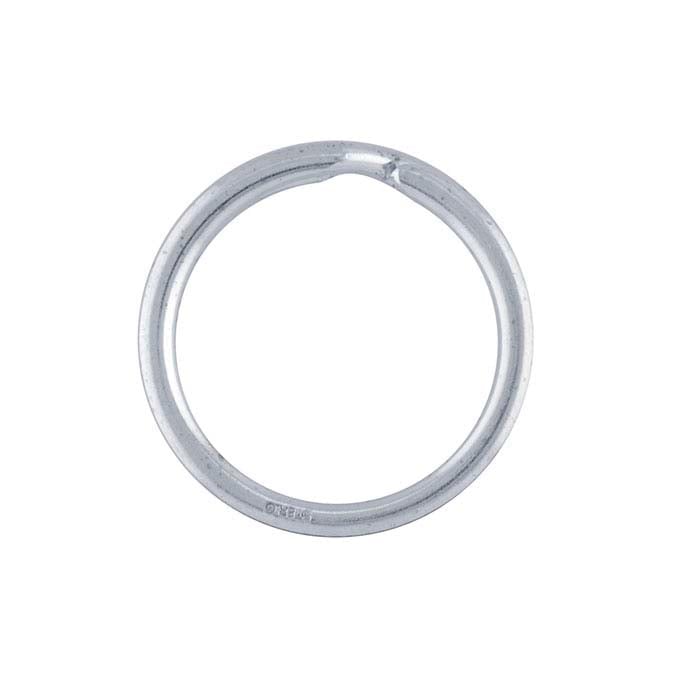 Sterling Silver Half-Round Wire Split Key Ring