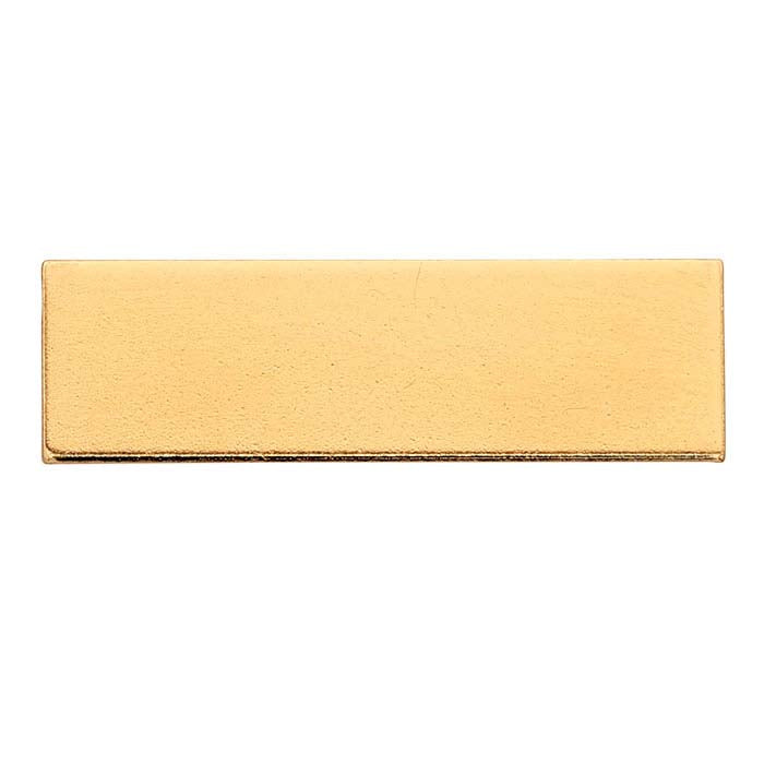 14/20 Yellow Gold-Filled 31.8 x 9.5mm Rectangle Stamping, 0.81mm, 1/2-Hard