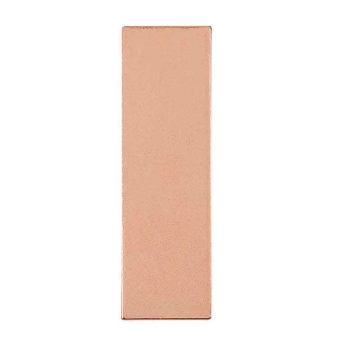 Copper 31.8 x 9.6mm Rectangle Stamping, 0.81mm, 1/2-Hard