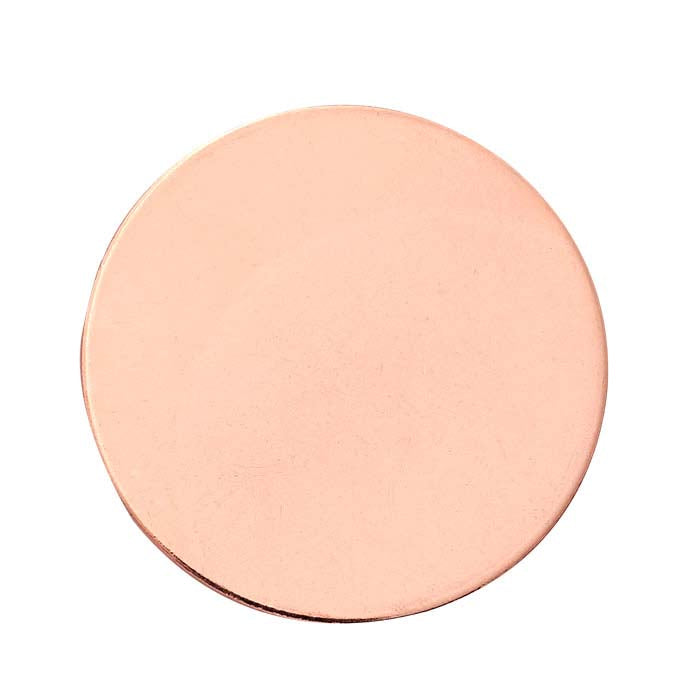 14/20 Rose Gold-Filled 25.4mm Disc, 0.64mm, 1/2-Hard