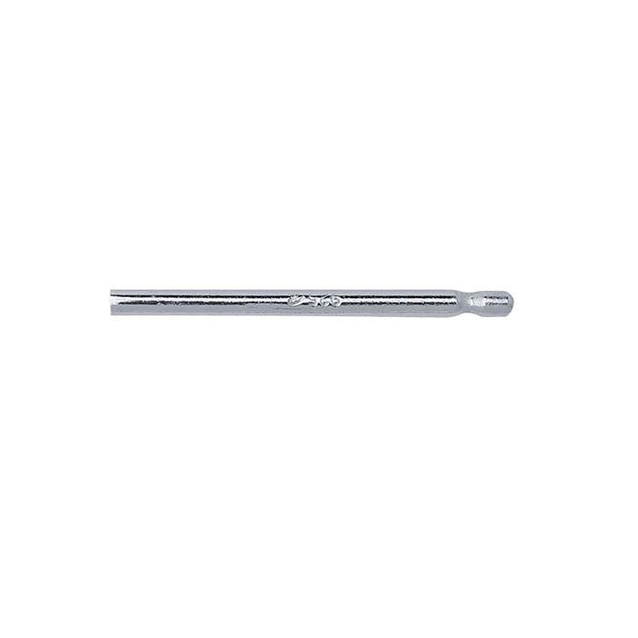 Sterling Silver 0.91mm x 12.7mm Bullet-Style Friction Ear Post
