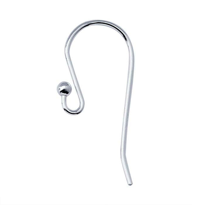 Sterling Silver Ear Wire with Loop and Ball End