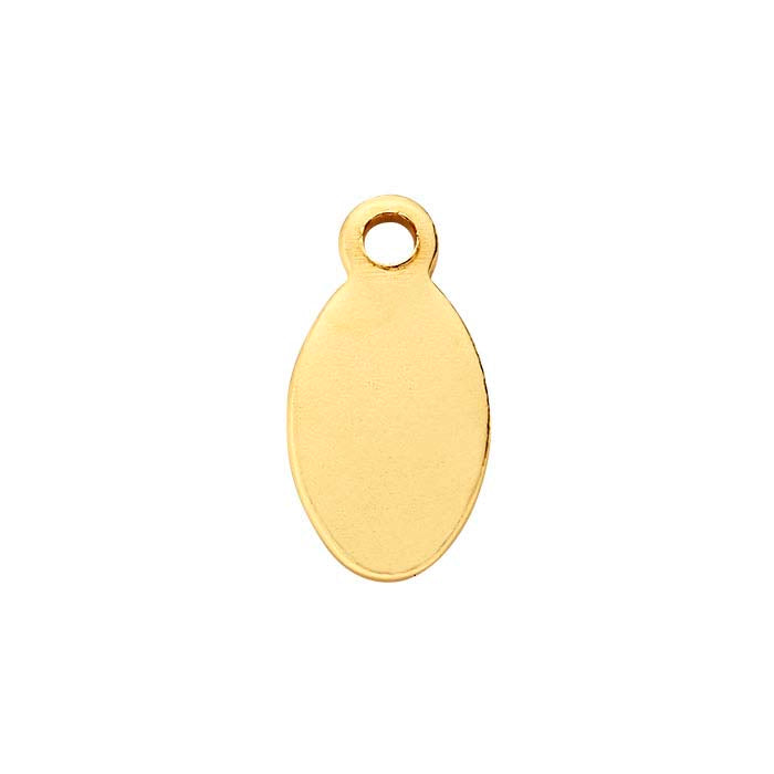 14/20 Yellow Gold-Filled 8.9 x 4.7mm Oval Tag