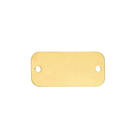 14/20 Yellow Gold-Filled Rounded Rectangle Link Component