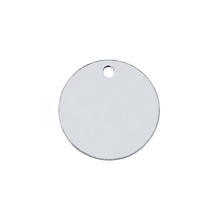 Sterling Silver 11mm Round Tag, 0.36mm, 1/2-Hard