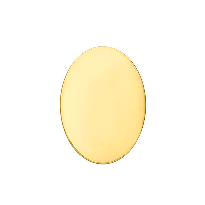 14/20 Yellow Gold-Filled 18 x 13mm Oval Stamping, 0.81mm, Soft