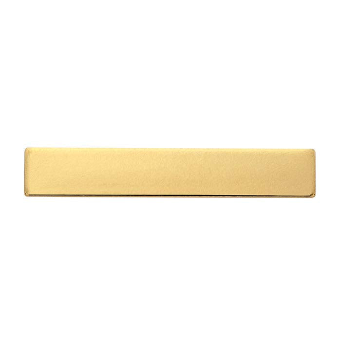 14/20 Yellow Gold-Filled 38.1 x 6.4mm Rectangle Stamping, 0.81mm, 1/2-Hard
