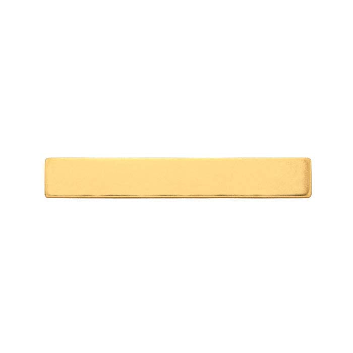 14/20 Yellow Gold-Filled 31.8 x 4.8mm Rectangle Stamping, 1.02mm, Soft