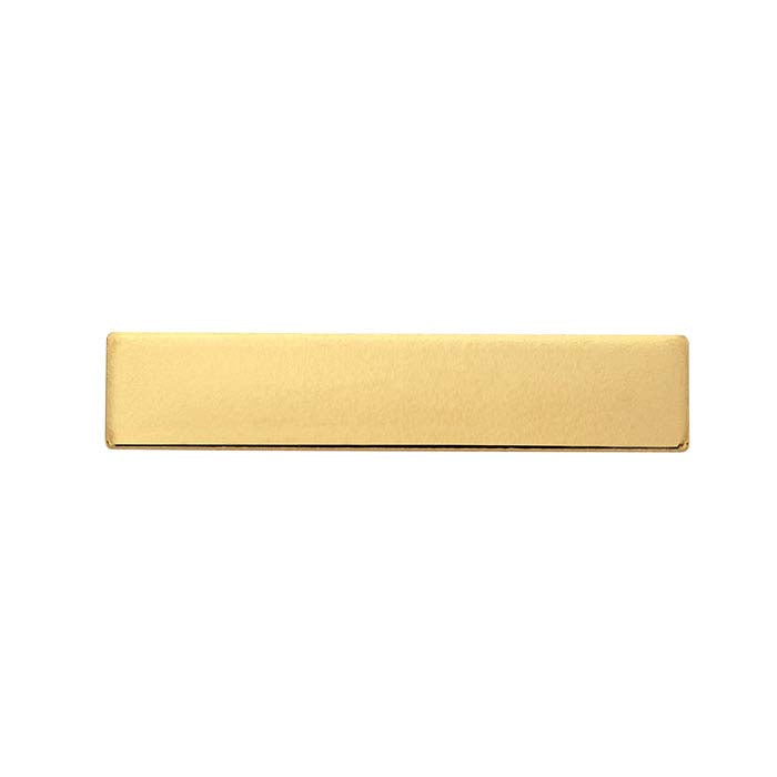 Stampo Rettangolare 31,8 x 6,4 mm in Oro Giallo 14/20 Gold-Filled, 0,81 mm, 1/2 Durezza