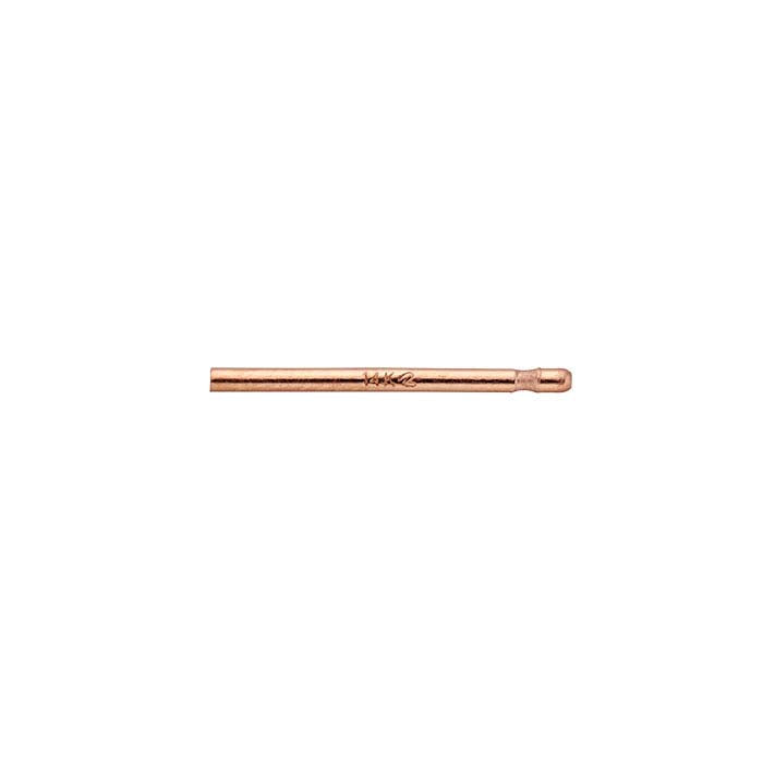 14K Rose Gold 0.76mm x 11.11mm Friction Ear Post