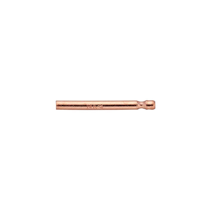 14K Rose Gold 0.91mm x 9.52mm Friction Ear Post