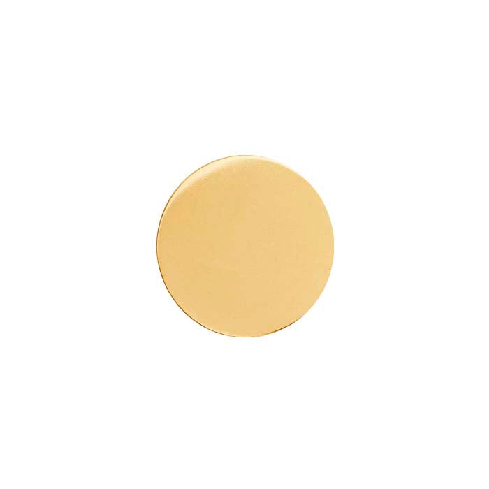 14/20 Yellow Gold-Filled 6.4mm Disc, 0.51mm, Soft