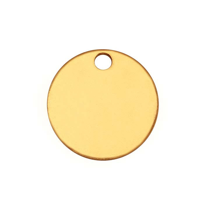 14/20 Yellow Gold-Filled 8.9mm Round Tag, 0.81mm, Soft