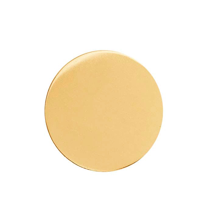 14/20 Yellow Gold-Filled 25.4mm Disc, 0.64mm, Soft