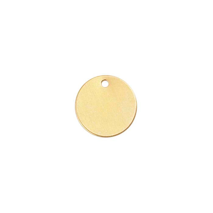 14/20 Yellow Gold-Filled 8.9mm Round Tag, 0.40mm, 1/2-Hard