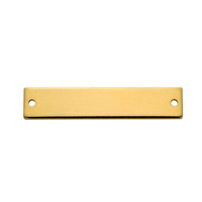 14K Yellow Gold 31.8 x 6.4mm Rectangle Link Component