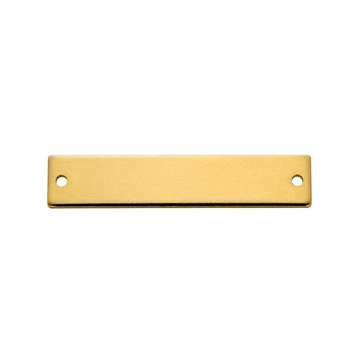 14K Yellow Gold 31.8 x 6.4mm Rectangle Link Component