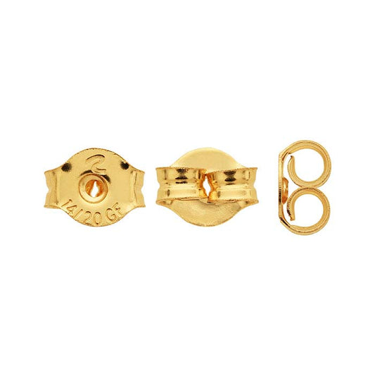 14/20 Yellow Gold-Filled 5.4mm Friction Ear Nut