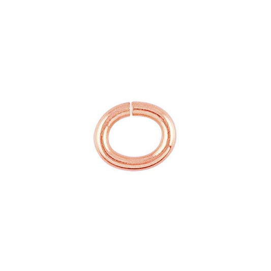 14K Rose Gold 3 x 2mm ID Oval Jump Ring