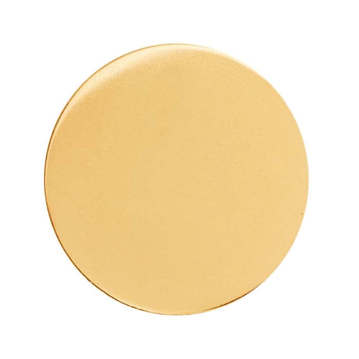 14/20 Yellow Gold-Filled Discs, 1/2-Hard