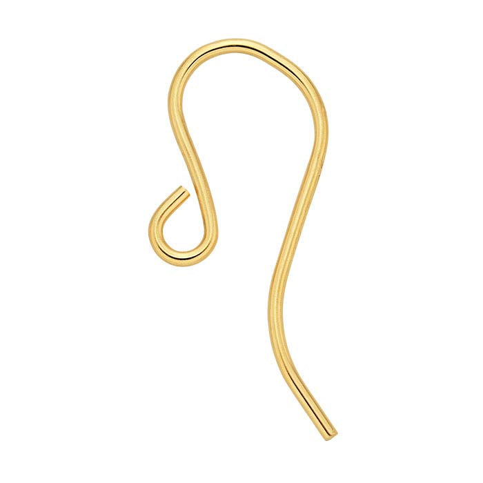 14K Yellow Gold Ear Wire with Loop