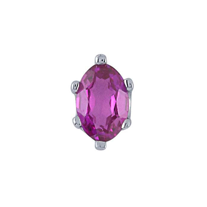 Sterling Silver 6 x 4mm Oval ReadySet™ 6-Prong Setting