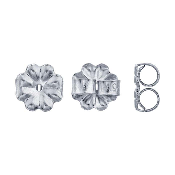 Argentium® Silver 7mm dia. Medium-Weight Ear Nut