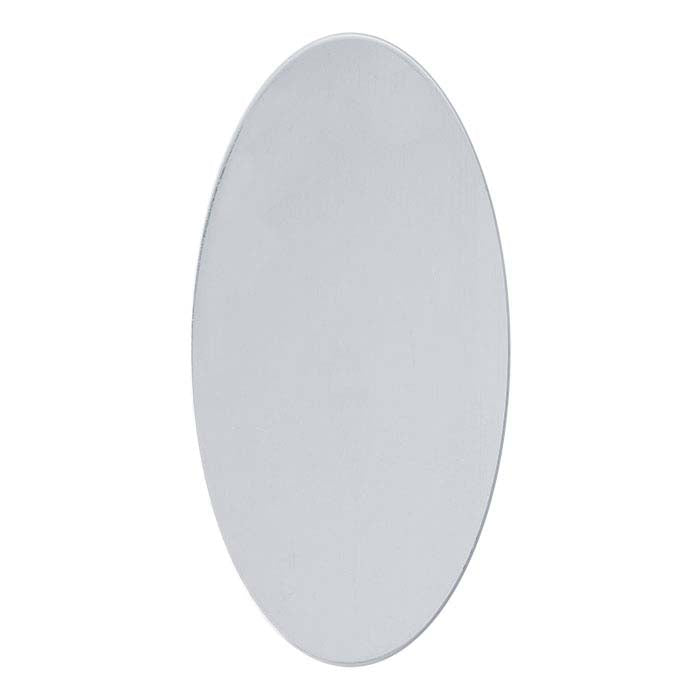Argentium® Silver 28 x 14mm Oval Stamping, 0.51mm, Soft