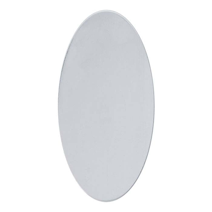 Argentium® Silver Oval Stampings, 0.51mm, Soft