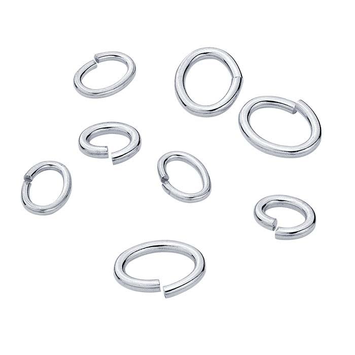 Argentium® Silver 3.4 x 2.4mm ID Oval Jump Ring
