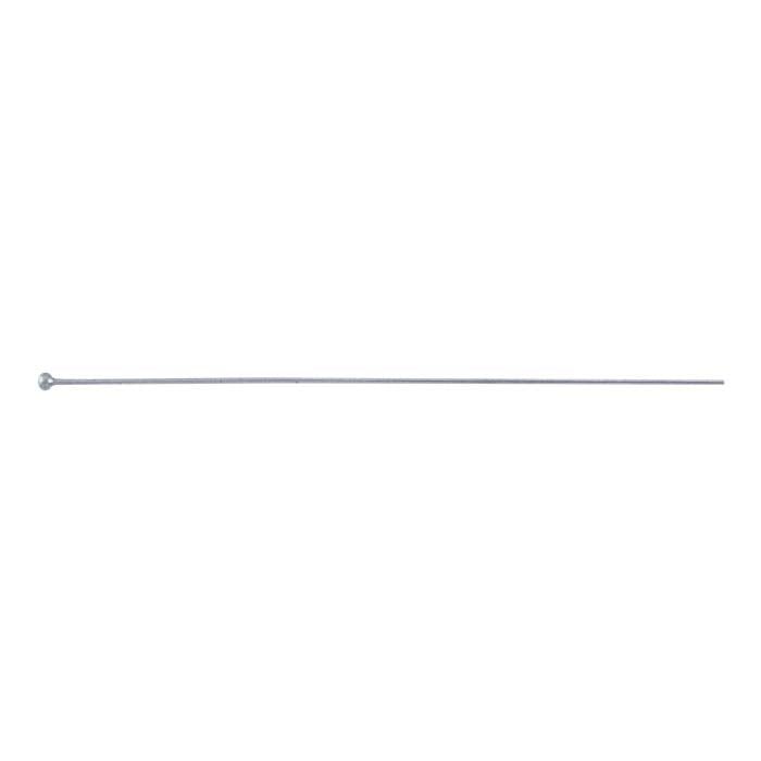 Argentium® Silver Ball Head Pin, 0.40mm, 1/2-Hard