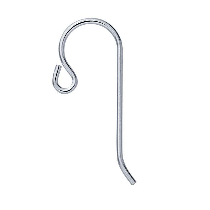 Argentium® Silver Ear Wire with Outside Loop