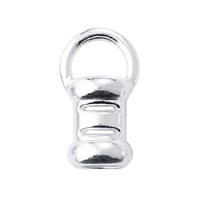 Argentium® Silver Crimp End Cap