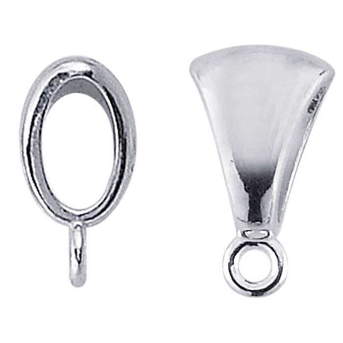 Argentium® Silver Bail with Ring