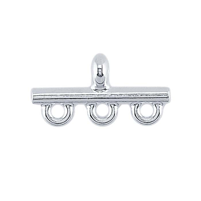 Argentium® Silver Three-Strand End Bar